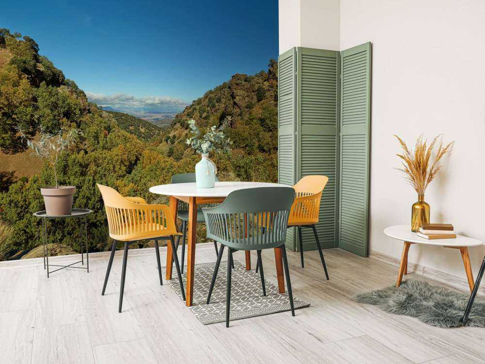 Kijkje door het berglandschap