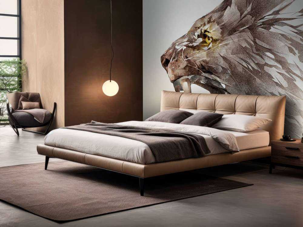 Schets van een boze leeuw