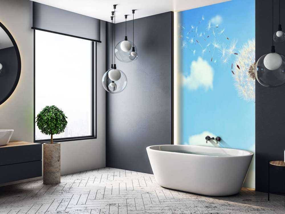 Vliegende paardenbloemzaadjes