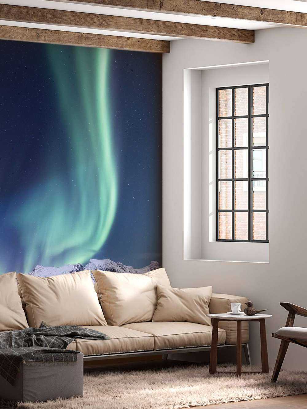 Mint kleurig Noorderlicht in Alaska