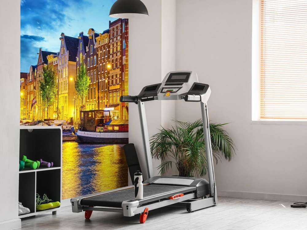 Rivier de Amstel in de avond