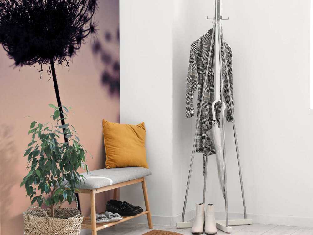 Silhouette van bloemen