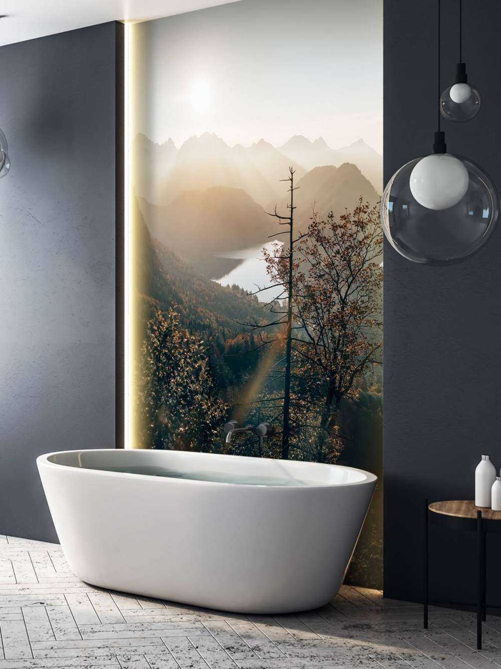 Uitzicht over de Alpen