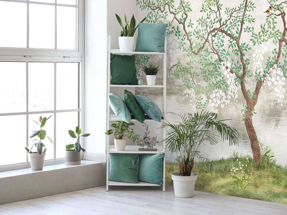 Vintage geschilderd landschap