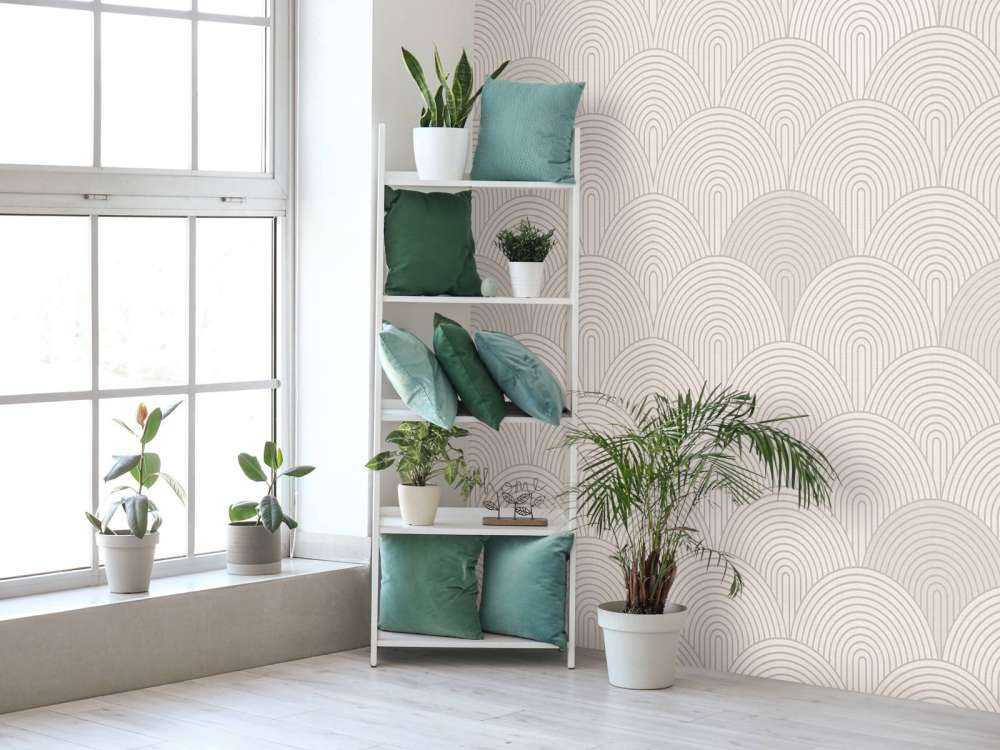 Boho Arches & Curves - neutral beige