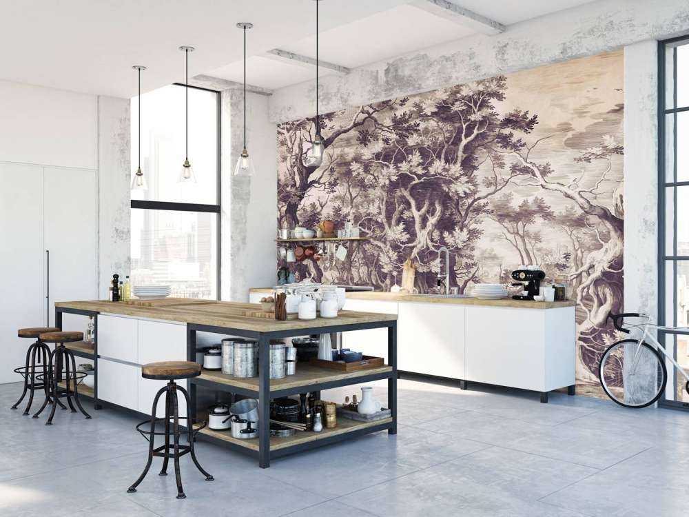 Mystical Forest in Sepia