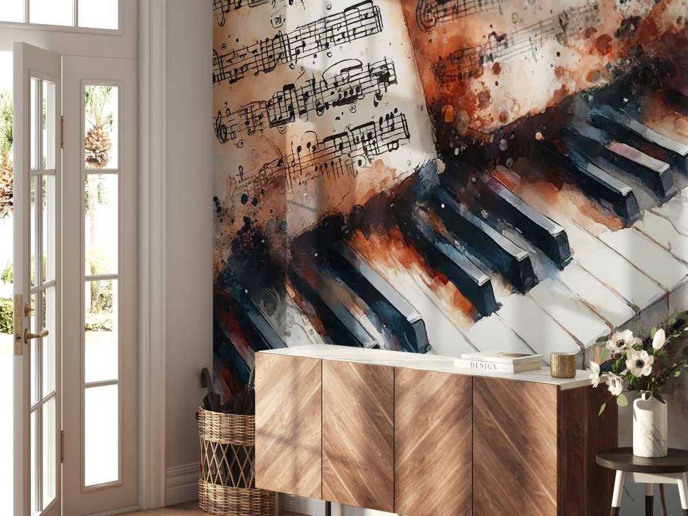 Melodic Harmony Captured in Artistic Strokes