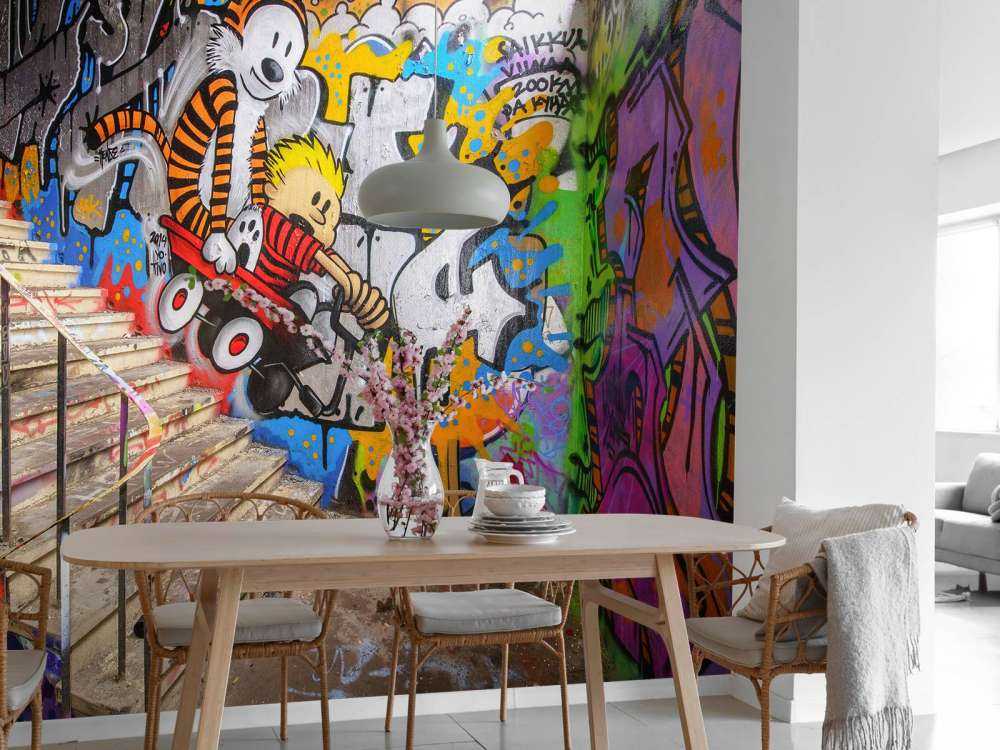 Graffiti met trap