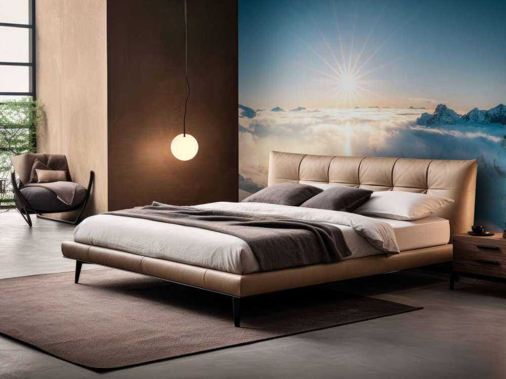 Zon boven wolkendek in alpenpanorama