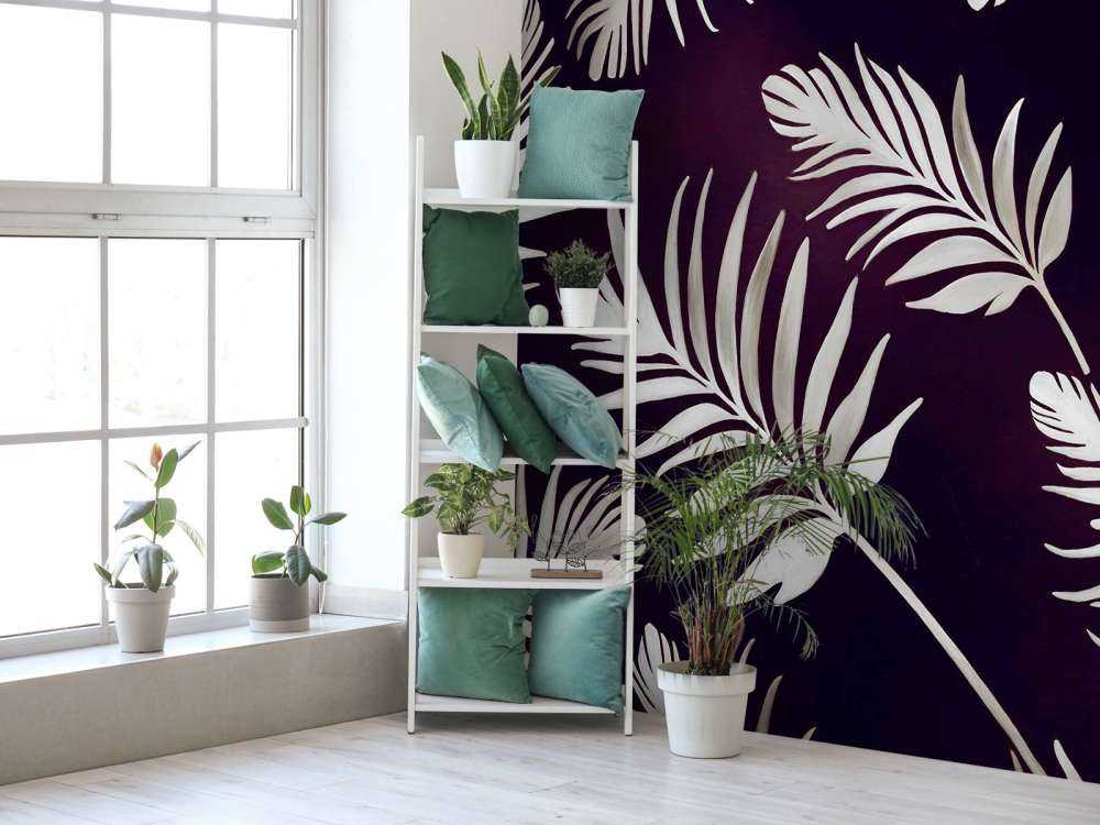 Golden leaves on dark Steel Blue