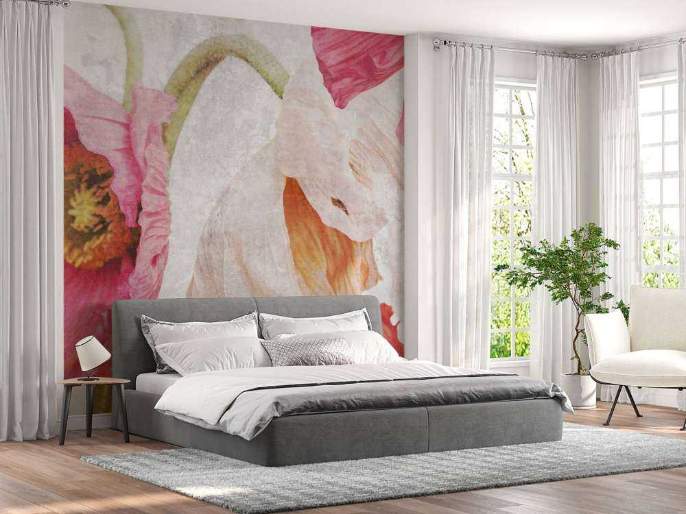 Dansende klaprozen in zomerlucht