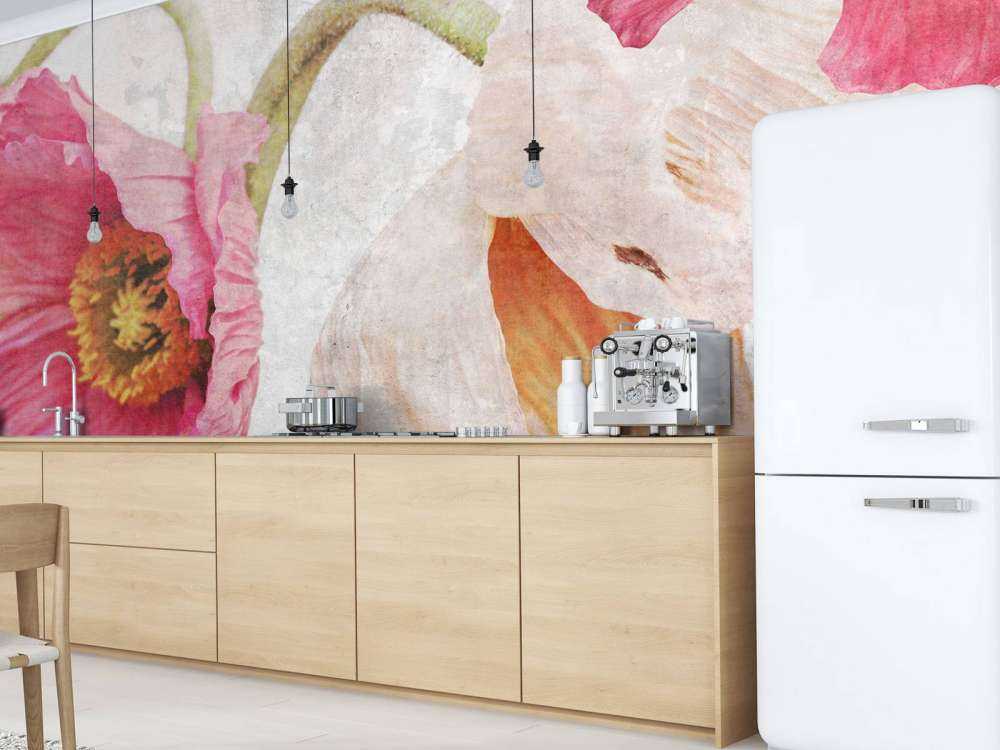 Dansende klaprozen in zomerlucht