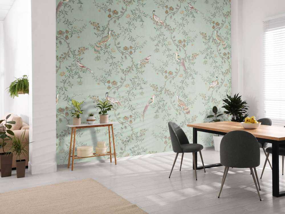 Fazanten in sierlijke ranken