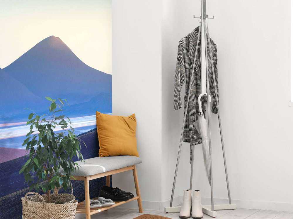 Zonsopkomst Over Vulkanisch Woestijnlandschap