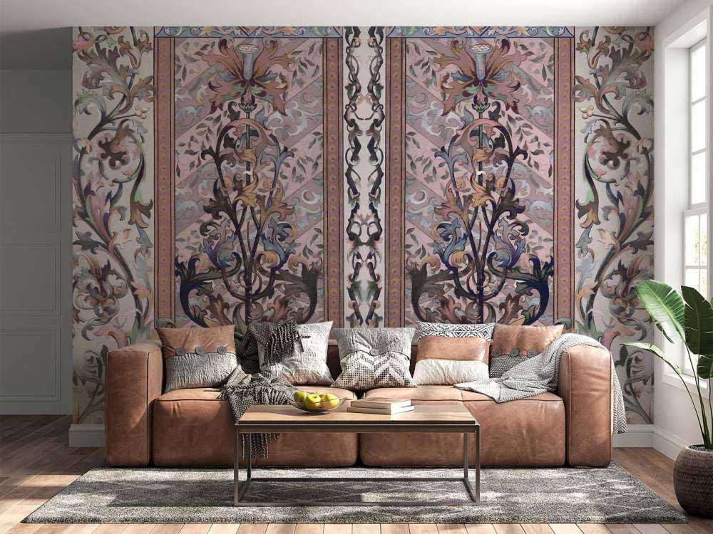 Pastel ornamenten in art nouveau