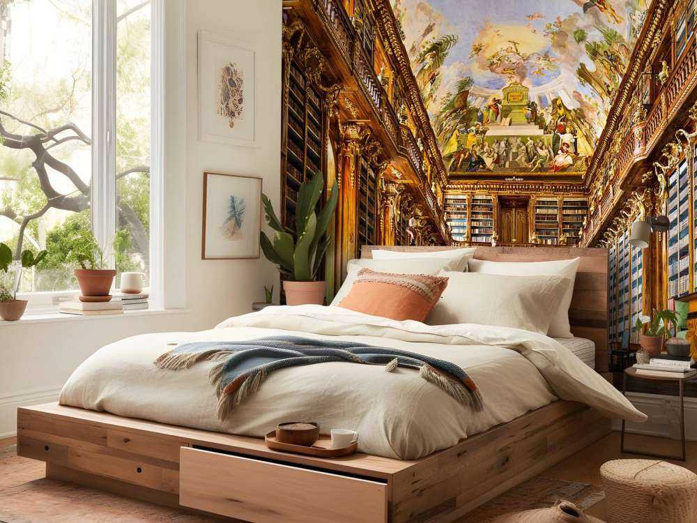 Historische Bibliotheek in Warm Hout