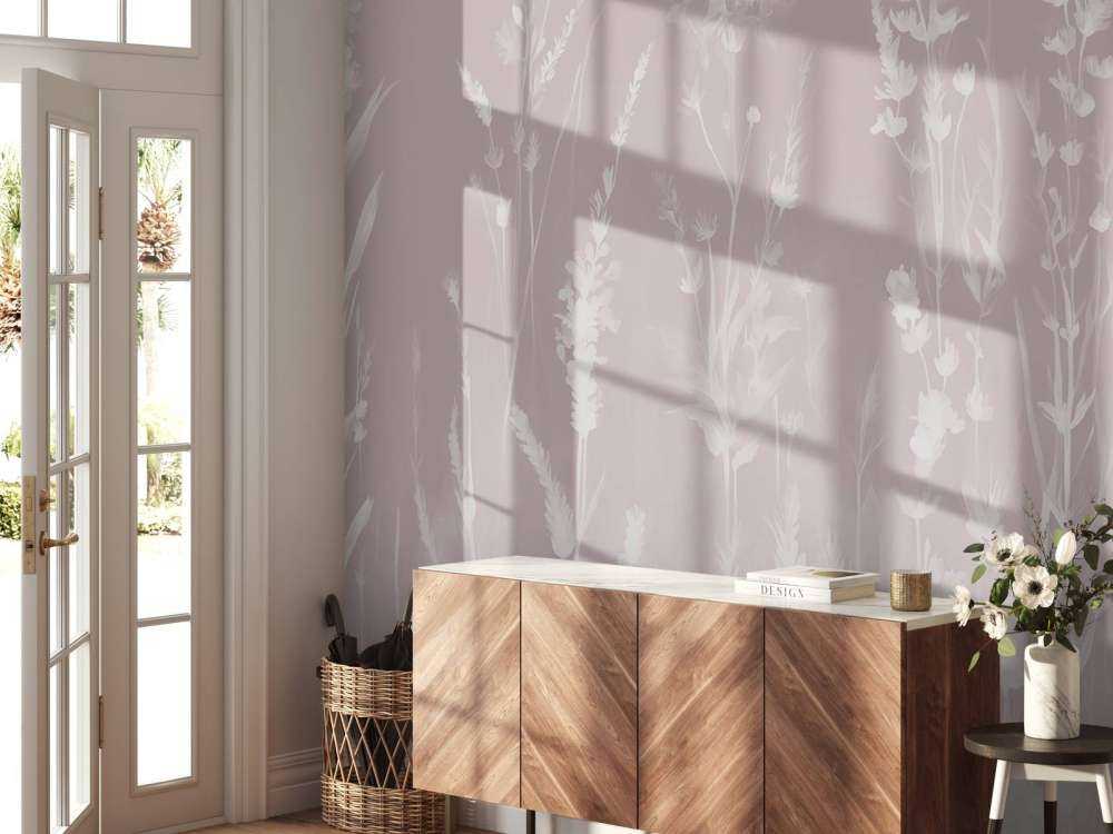 Lavender Glade Seamless Blush Pink