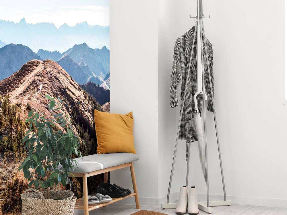 Herfstochtend op bergkam