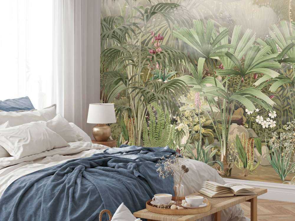 Morning in the Tropical Garden Green