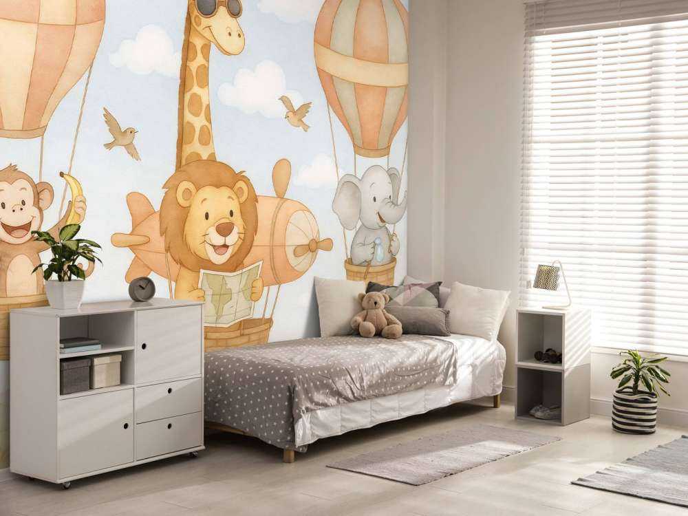 Luchtavontuur met vrolijke dieren