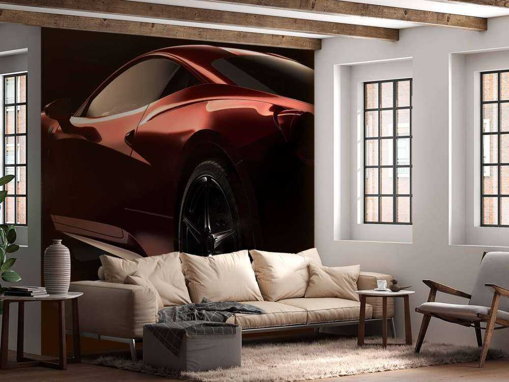 Rode sportauto