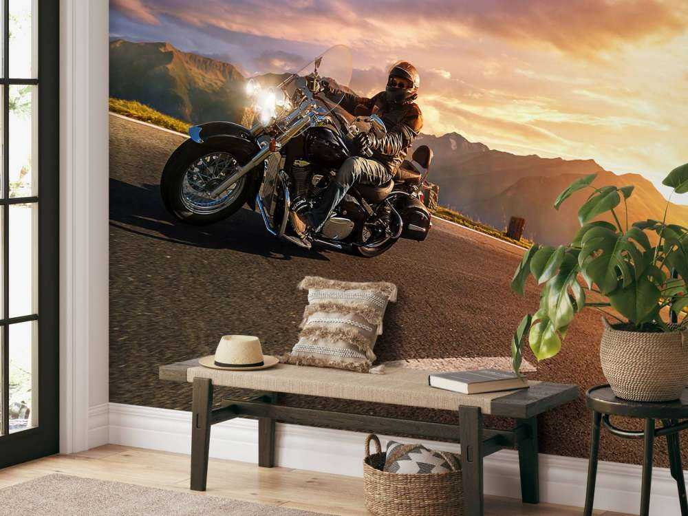 Vintage motoren op de weg