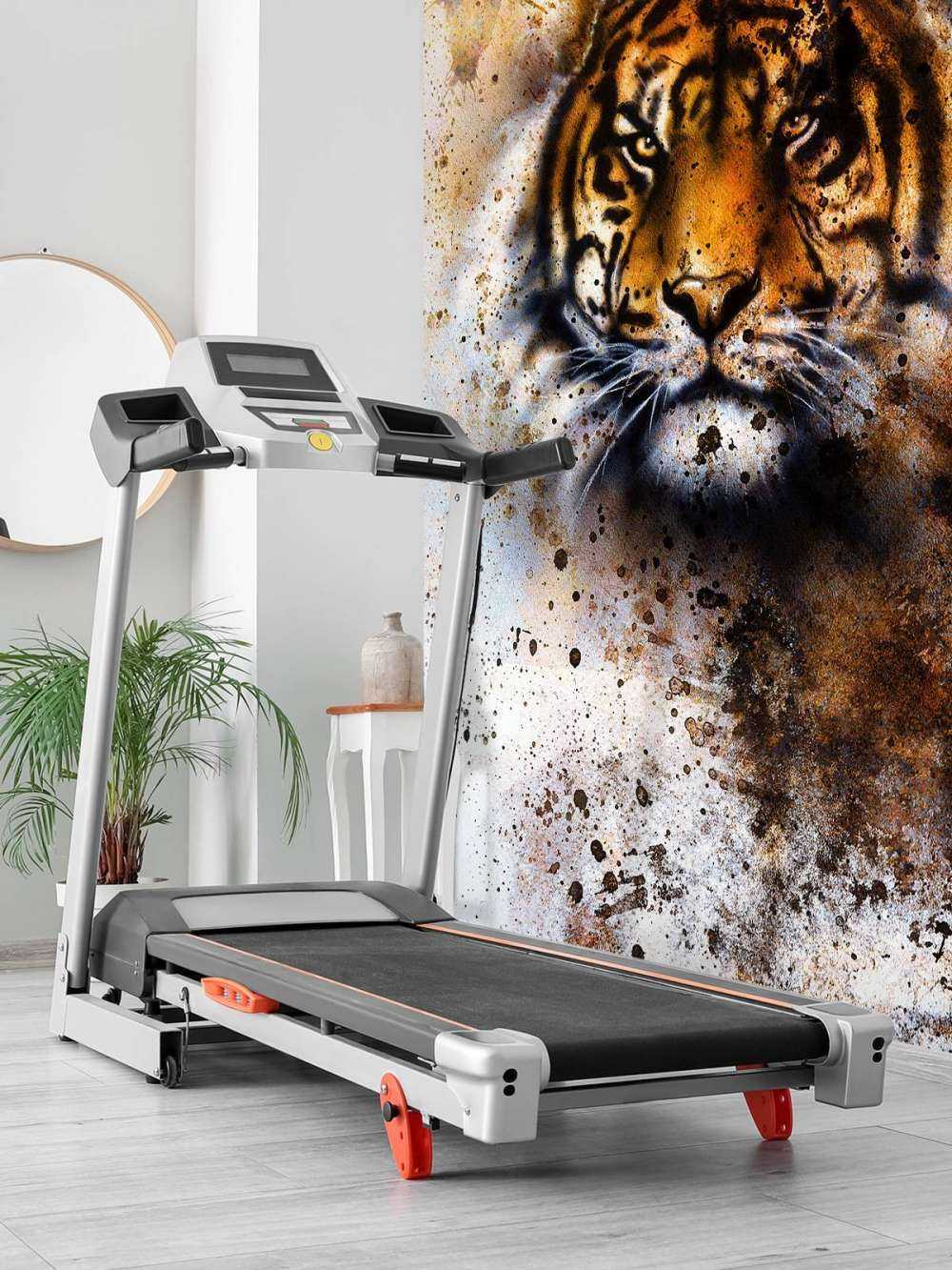 Stoere tijger schilderij