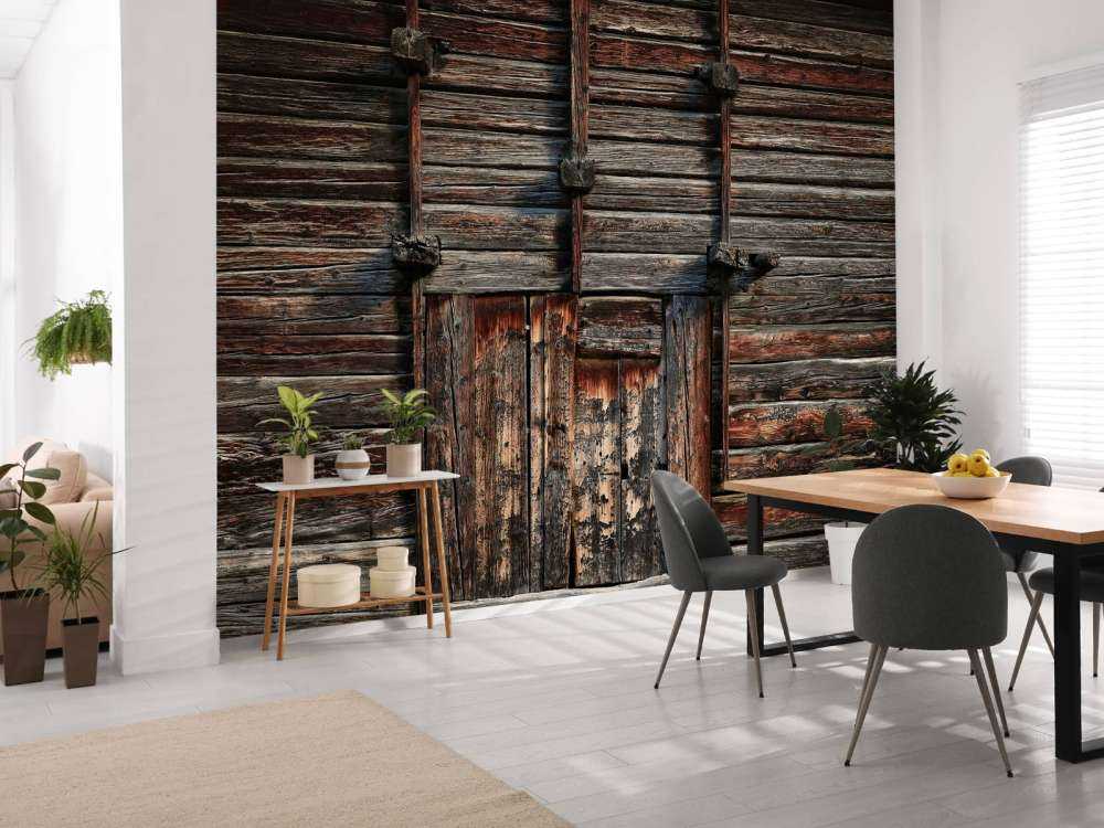 Oud hout met balken