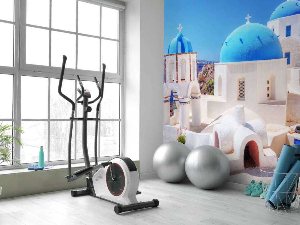 Klein kerkje op Santorini