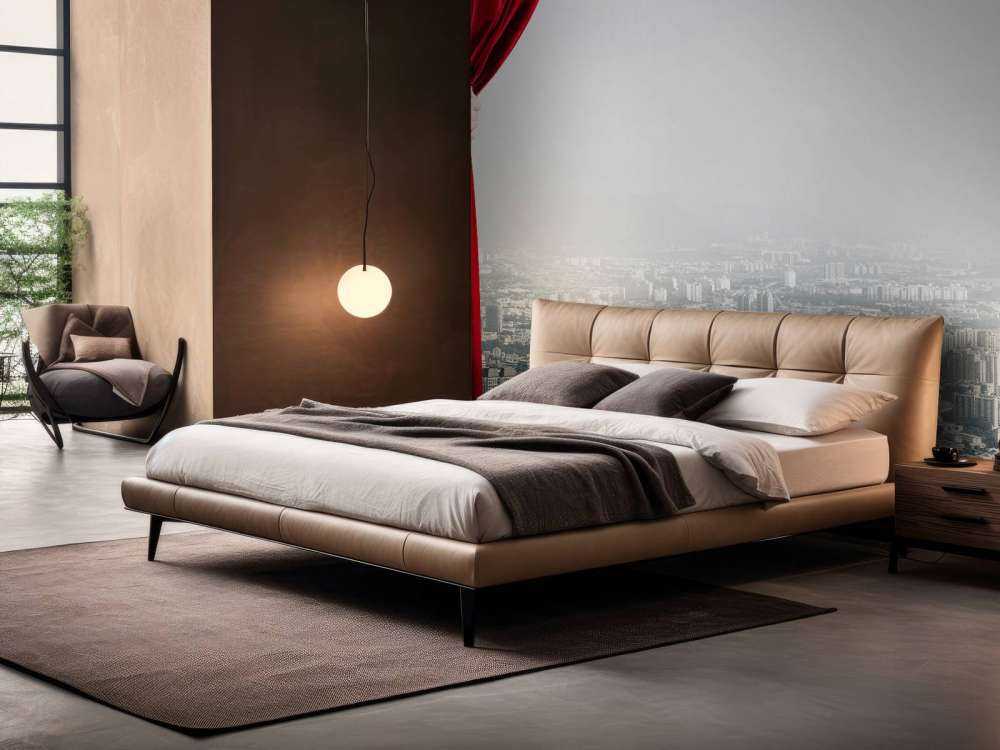 Grote stad met gordijn effect