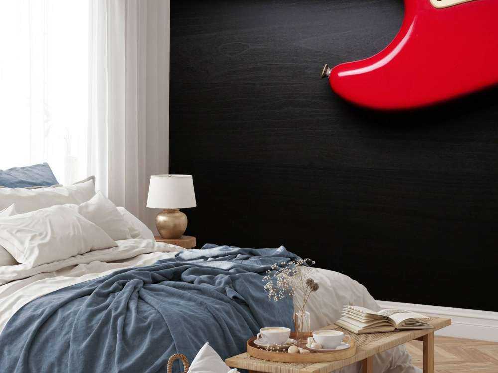 Rode elektrische gitaar