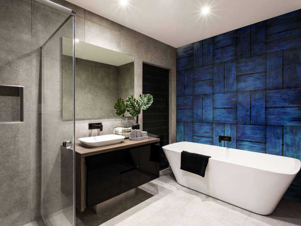 Blauwe gevlochten textuur