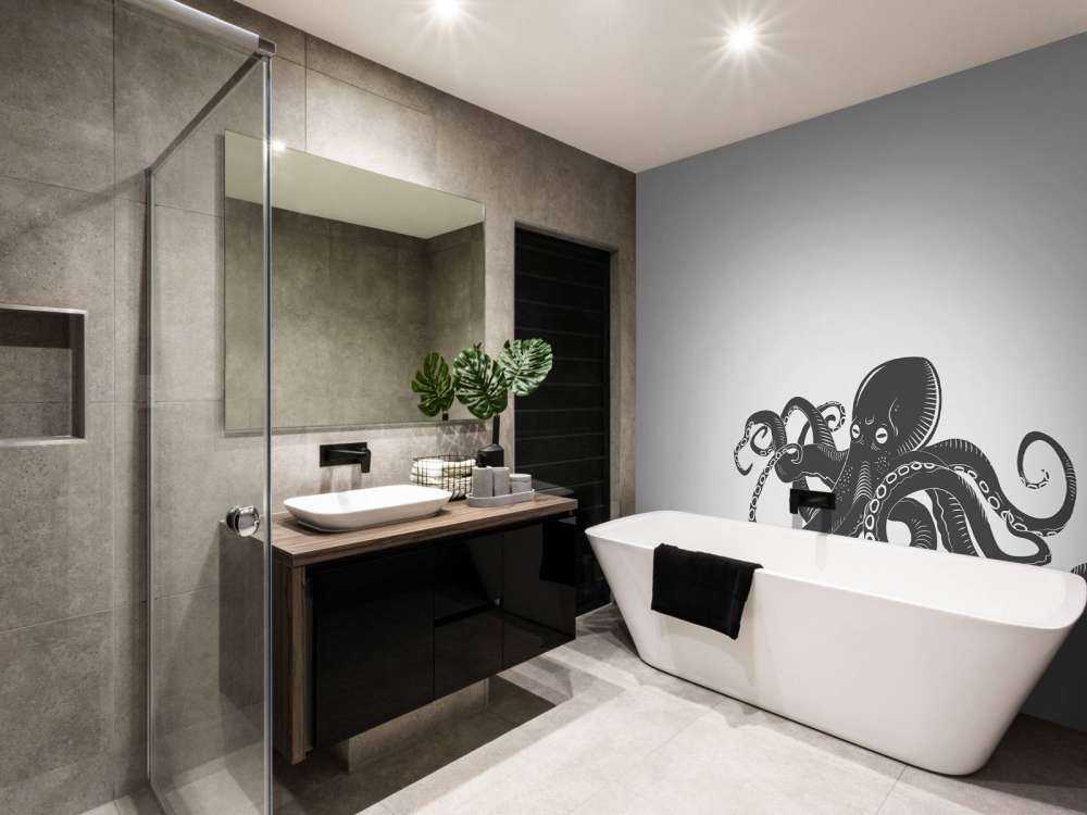 Octopus met een witte achtergrond