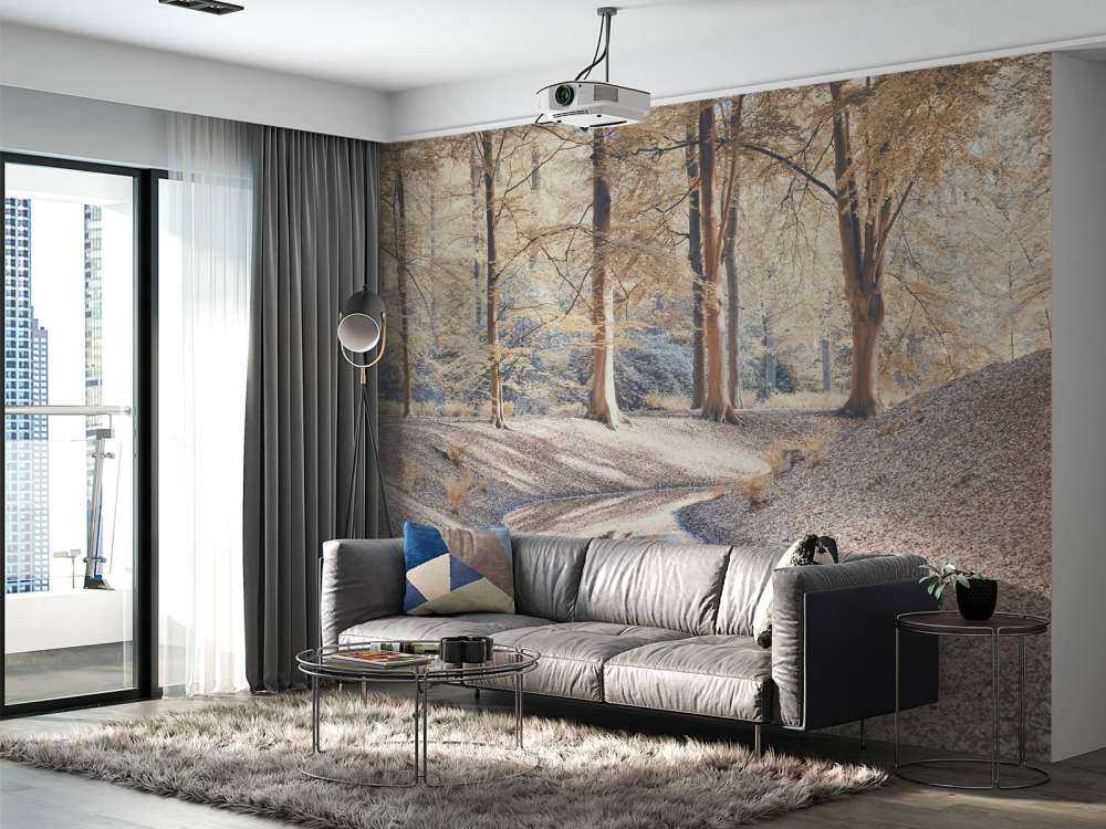 Beekje in bos - pastel