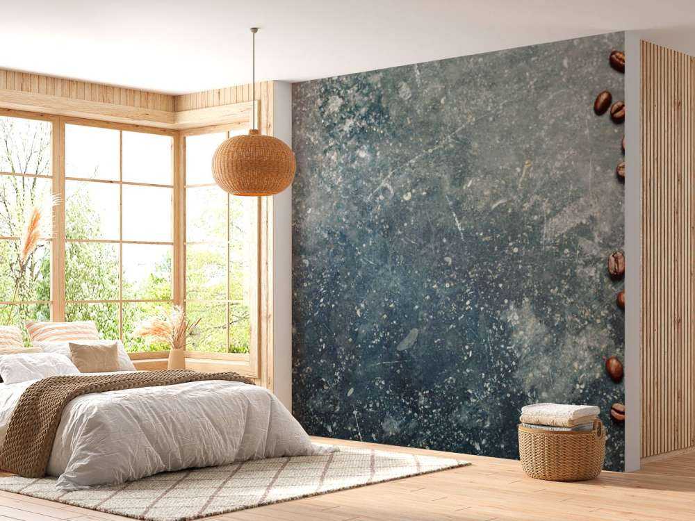 Koffiebonen met een vintage achtergrond