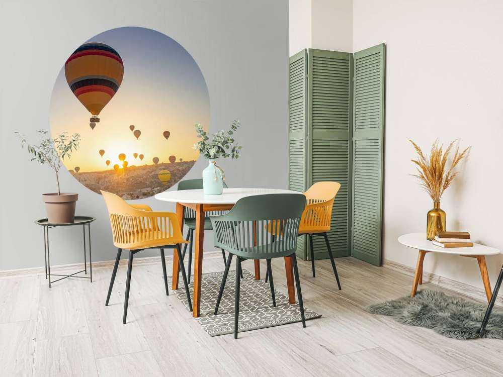 Groep luchtballonnen in Turkije