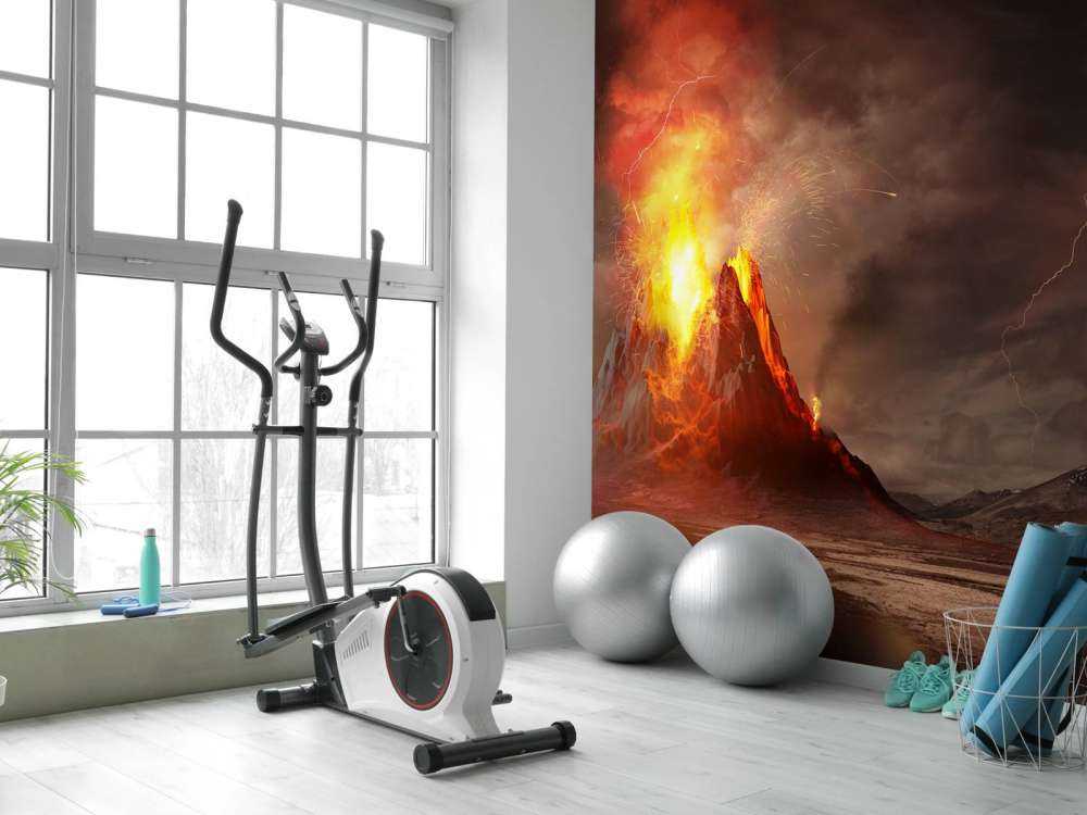 Enorme vulkaanuitbarsting in 3D