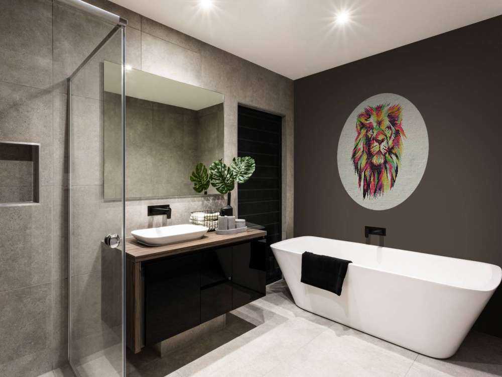 Graffiti van een leeuw