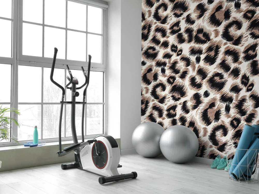 Beige gekleurde panter vacht