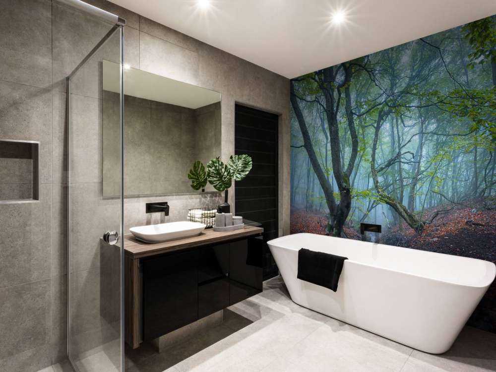 Schuin groeiende bomen