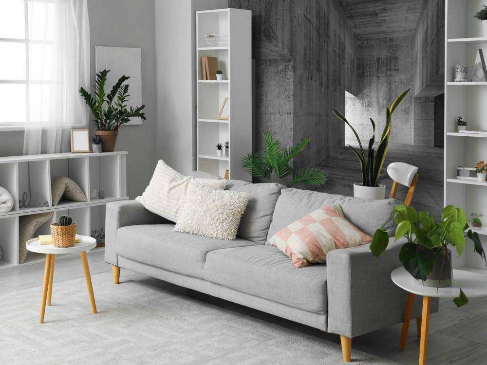 Blanco betonnen interieur