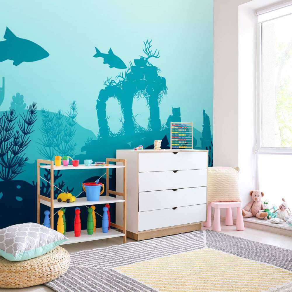 Onderwater silhouetten