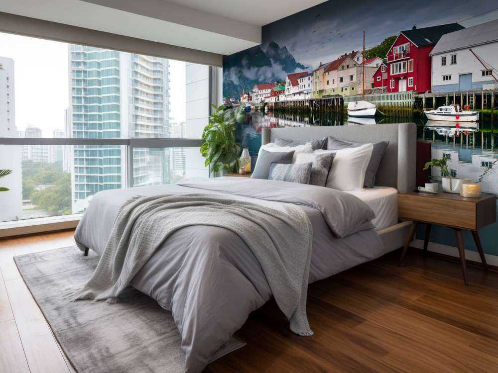 Huizen op de Lofoten