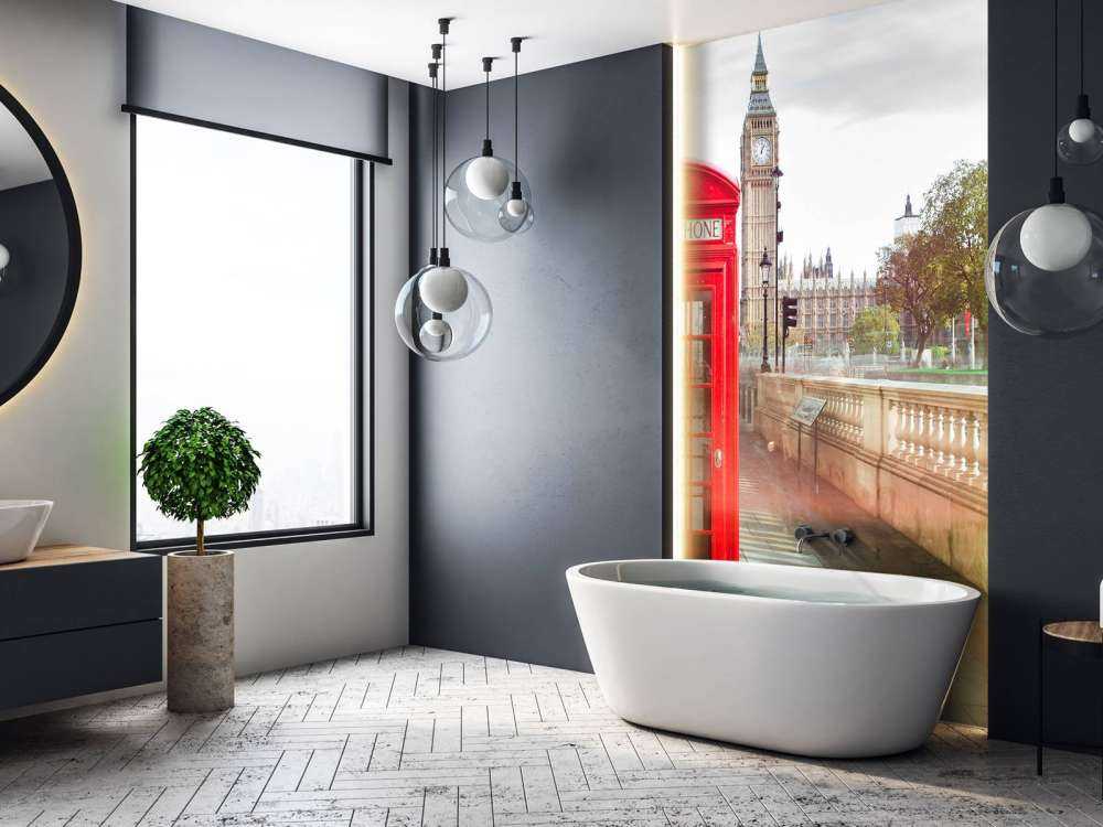 Rode telefoon cabine met de Big Ben op de achtergrond