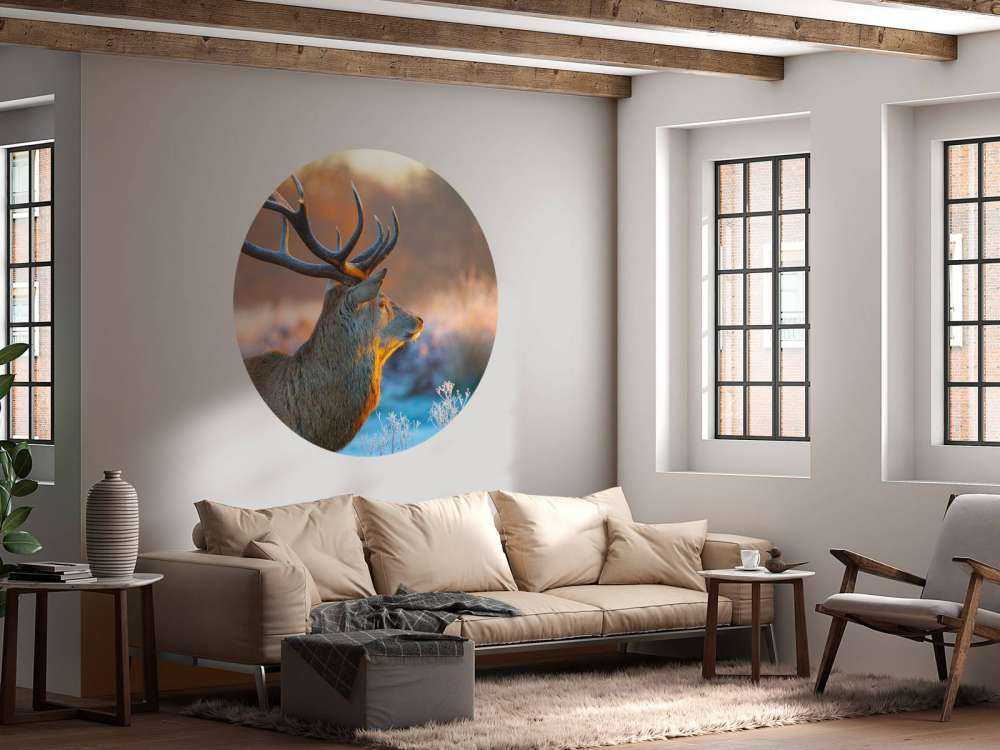 Hert met Wazige achtergrond