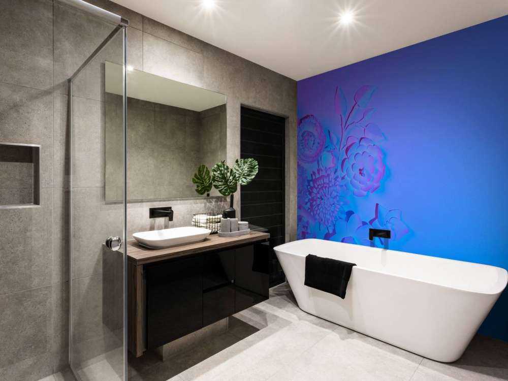 Paars modern kunstwerk