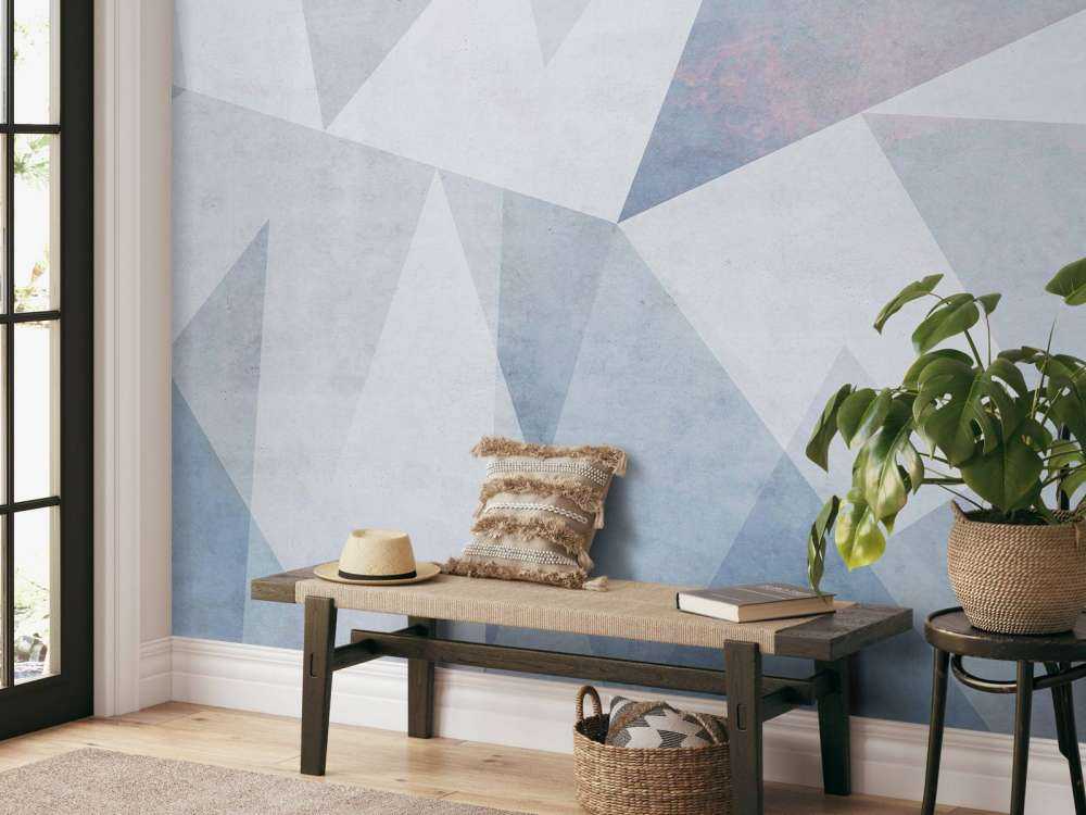 IJzige geometrie in pastellicht