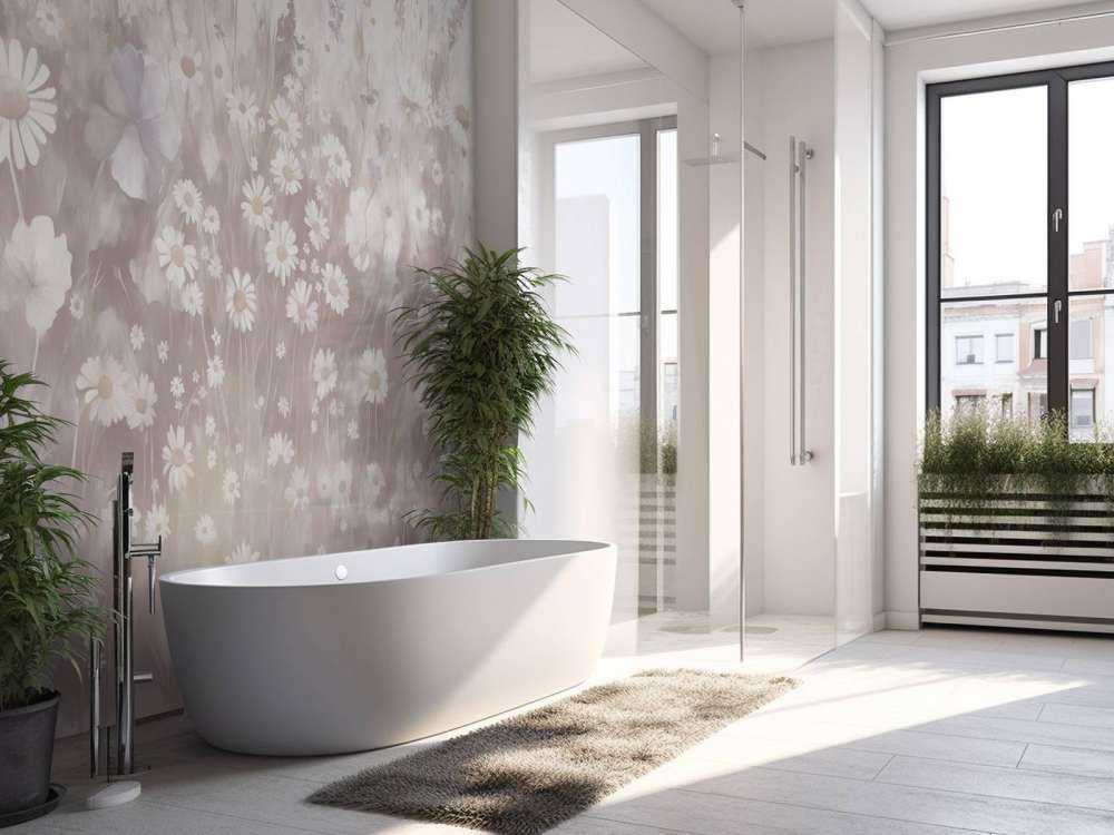 Lush Greenery of Summer Muted Pink