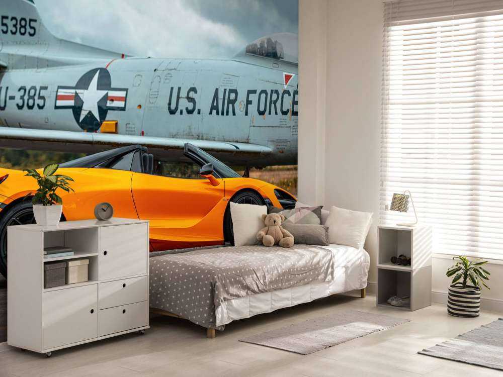 Supercar en gevechtsvliegtuig