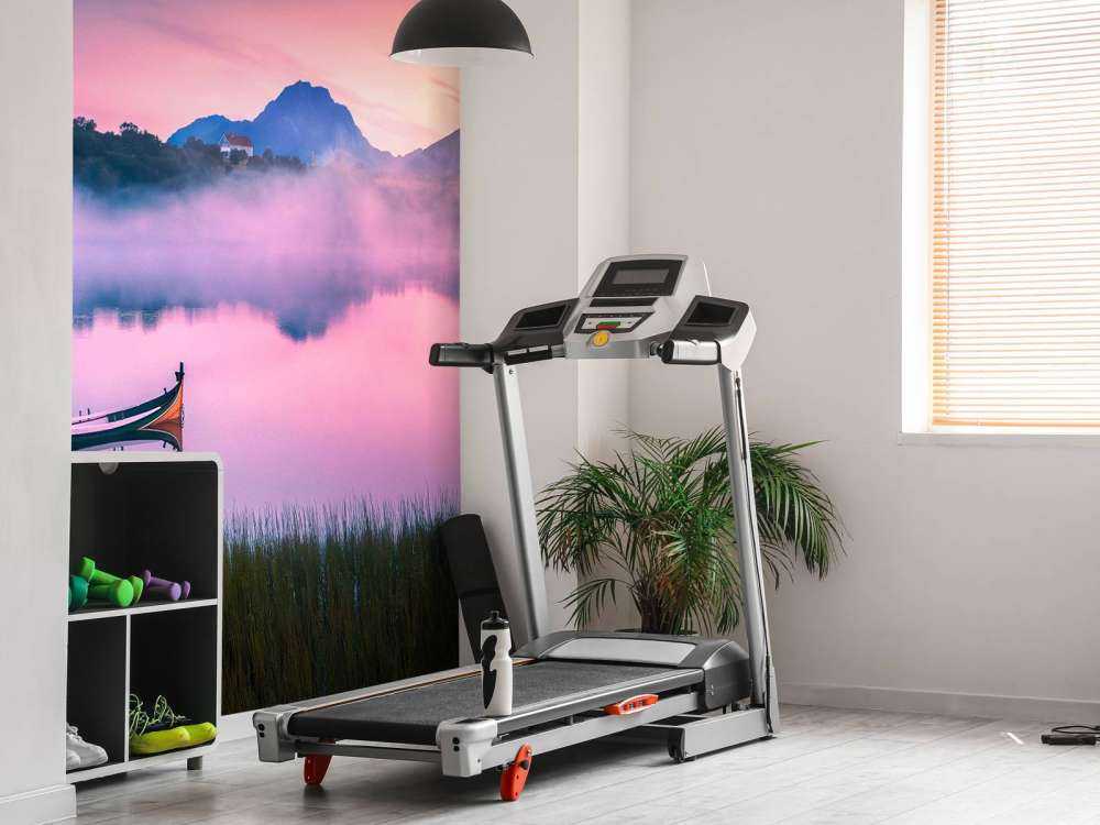 Mistige zonsopgang aan het meer